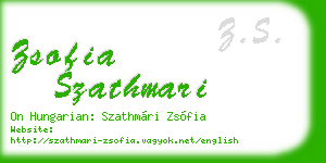 zsofia szathmari business card
